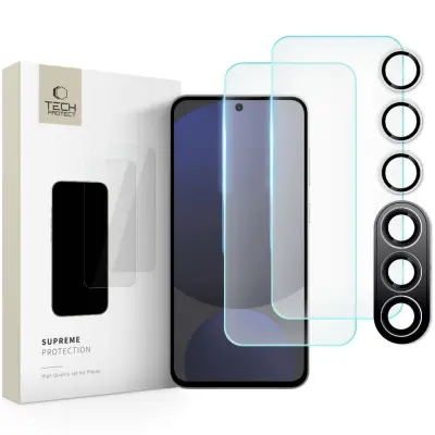 TECH-PROTECT KALJENO STEKLO SUPREME 3-PACK ZA GALAXY S24 FE CLEAR