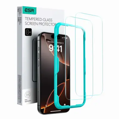 ESR KALJENO STEKLO 2-PAKET ZA IPHONE 16 CLEAR