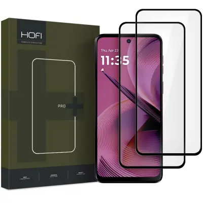 HOFI GLASS PRO+ KALJENO STEKLO 2-PAKET ZA MOTOROLA MOTO G55 5G ČRN