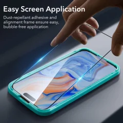 ESR KALJENO STEKLO 2-PAKET ZA IPHONE 15 ČRNO
