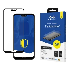 HUAWEI P20 LITE BLACK - 3MK FLEXIBLEGLASS MAX