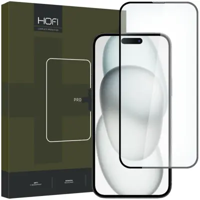 HOFI KALJENO STEKLO PRO+ ZA IPHONE 15 ČRNO ZAŠČ