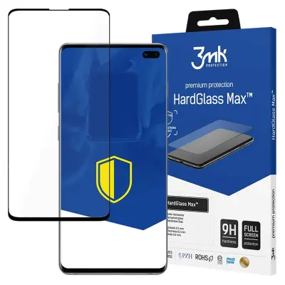 SAMSUNG GALAXY S10 PLUS BLACK - 3MK HARDGLASS MAX FINGERPRINT