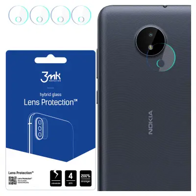 3MK ZAŠČITA ZA LEČE OVITEK ZA TELEFON NOKIA C20 IZ KALJENEGA STEKLA
