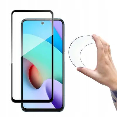 WOZINSKY FOLIA SZKLANA SZKŁO HARTOWANE Z RAMKĄ DO XIAOMI REDMI 10 CZARNY
