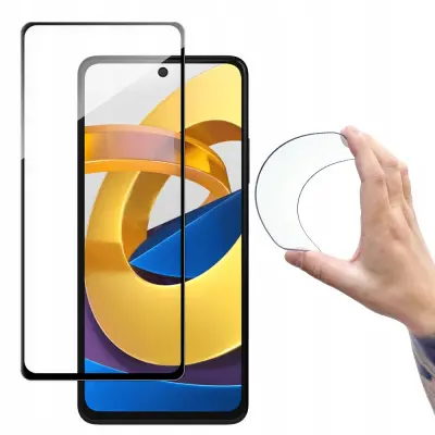 FOLIJA IZ KALJENEGA STEKLA WOZINSKY Z OKVIROM ZA REDMI NOTE 11T/11S ČRNA