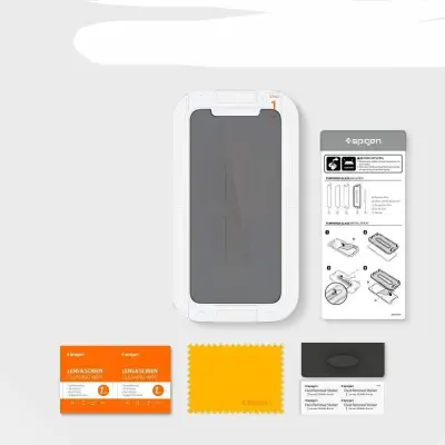 SPIGEN KALJENO STEKLO PRIVACY ZA IPHONE 11 OVITEK ANTI-RELATIVNO