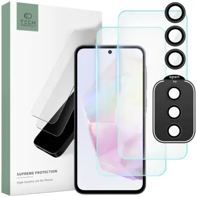 KALJENO STEKLO TECH-PROTECT SUPREME SET ZA GALAXY A35 5G CLEAR