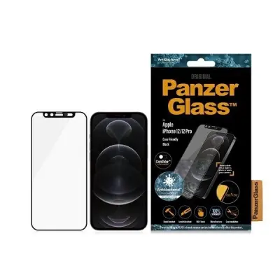 PANZERGLASS ANTIBAKTERIJSKO STEKLO E2E ZA IPHONE 12 12 PRO Z OKVIRJEM