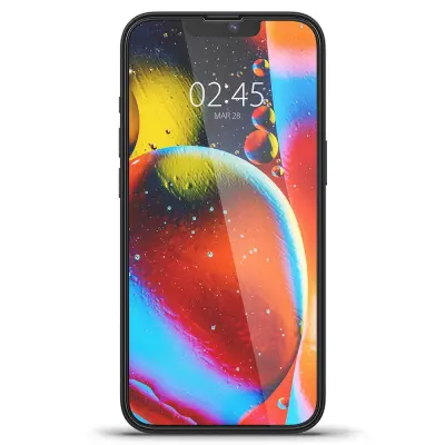 SPIGEN KALJENO STEKLO FC ZA IPHONE 13 PRO MAX 14 PLUS ČRN