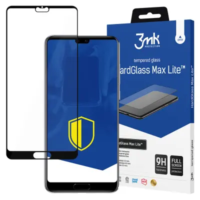 HUAWEI P20 BLACK - 3MK HARDGLASS MAX LITE