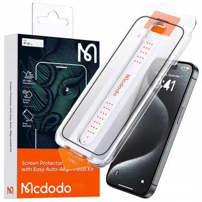 MCDODO EZ PASTE KALJENO STEKLO OHIŠJE STEKLO ZA IPHONE 16 PRO MAX