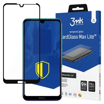 HUAWEI Y7 2019 BLACK - 3MK HARDGLASS MAX LITE