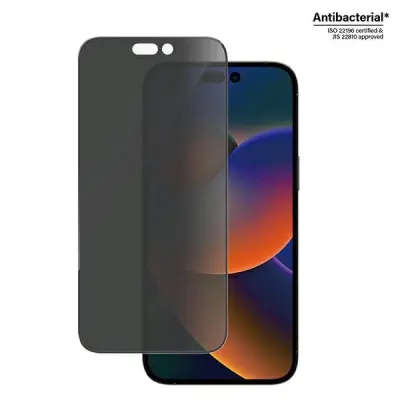 PANZERGLASS KALJENO STEKLO ANTIBACTERIAL PRIVACY ZA IPHONE 14 PRO MAX