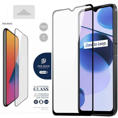 DUX DUCIS SZKŁO HARTOWANE 9H NA EKRAN Z RAMKĄ DO REALME C35 CZARNY