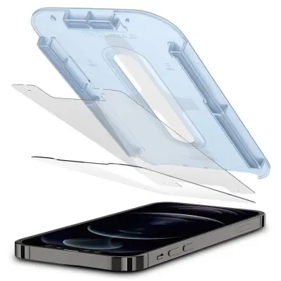 SPIGEN KALJENO STEKLO GLAS.TR EZ FIT 2-PACK ZA IPHONE 12/12 PRO