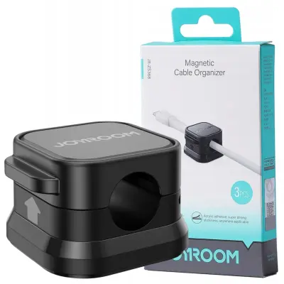 Magnetni Kabelski Organizator Joyroom JR-ZS368 - Črni (Komplet 6 kosov)