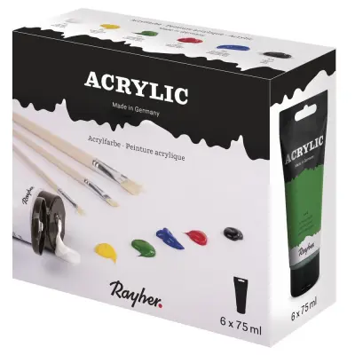 Set akrilnih barv Artist 6 x 75 ml