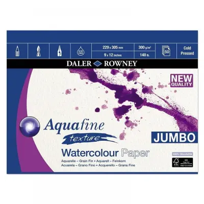 Blok akvarelni Aquafine 30,48x22,86 cm, 300g, jumbo 50 listni CP