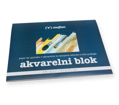 Akvarelni blok K2 48x36cm 280g 10 listov