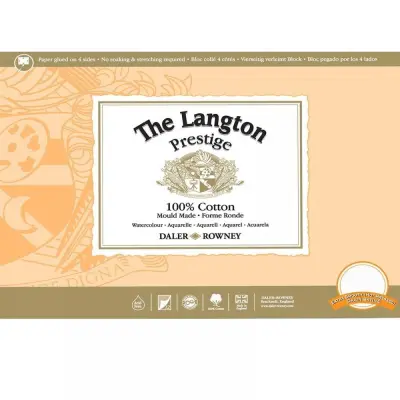 Blok akvarelni Langton Prestige, 30,5x22,9cm, 300g, 12 listni