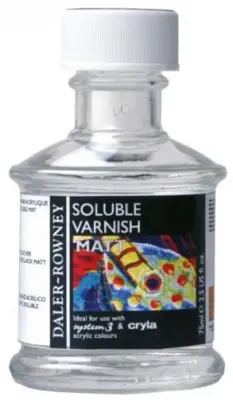 Lak za akrilne barve, Daler Rowney, mat 75ml