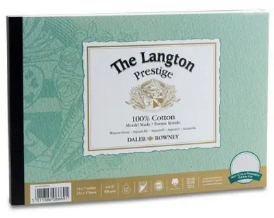 Blok akvarelni Langton Prestige, CP 25,4x17,8 cm, 300g, 12 listni