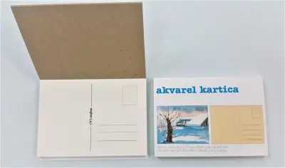 Akvarelne kartice, 10x14cm, 280 g, 10 kartic