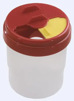 Lonček za barvo s pokrovom plast.