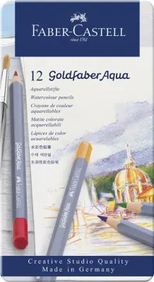 Akvarelne barvice Goldfaber Aqua set 12