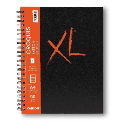 Skicirka spirala XL Sketch A4 90 g, 100 listna