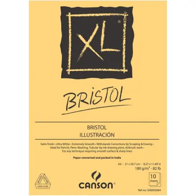 Skicirka spirala XL Bristol A4 180 g, 50 listna