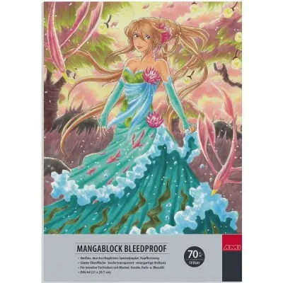 Skicirka Manga nerazlivna A4 70g 50 listna