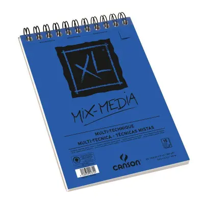 Skicirka spirala XL Mix Media A5 300 g , 15 listna