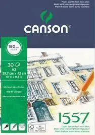 Skicirka Canson 1557 A3 180 g, 30 listna