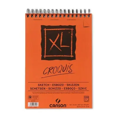 Skicirka spirala XL Croquis A4 90 g, 120 listna