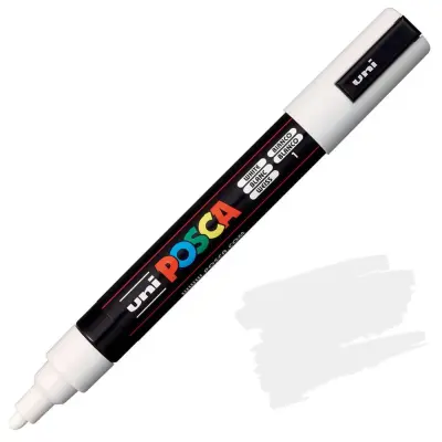 POSCA Uni flomaster; konica 1,8-2,5 mm; bel