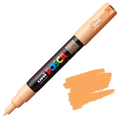 POSCA Uni flomaster; konica 0,7 mm bullet; sv.oranžen