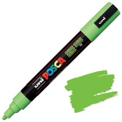 POSCA Uni flomaster; konica 1,8-2,5 mm; jabolčno zelen