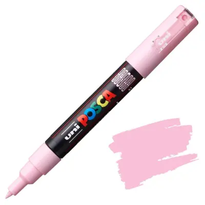 POSCA Uni flomaster; konica 0,7 mm bullet; svetlo pink