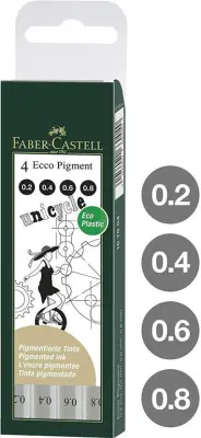 Flomastri Ecco Pigment set 4