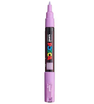 POSCA Uni flomaster; konica 0,7 mm bullet; sivka