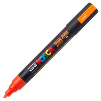 POSCA Uni flomaster; konica 1,8-2,5 mm; fluo oranžen