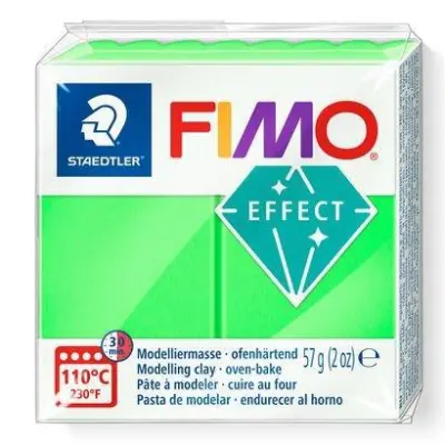 FIMO Effect polimerna masa 501 neon zelena