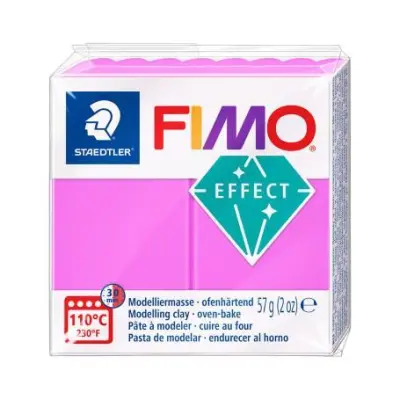 FIMO Effect polimerna masa 201 neon pink