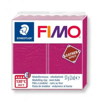 FIMO Leather polimerna masa 229, 56g Berry