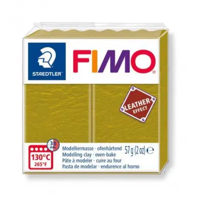 FIMO Leather polimerna masa 519, 56g Olive