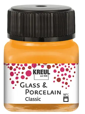 KREUL barva za steklo in porcelan Classic, zlata, 20 ml