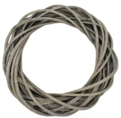Venec pleten, siv, 25 cm x4,8 cm