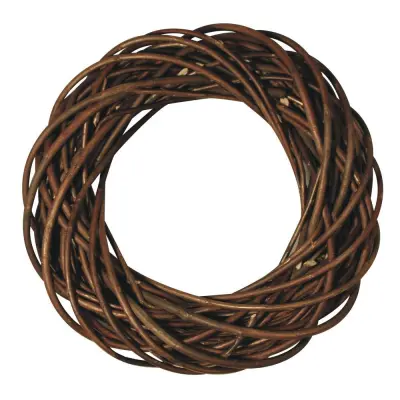 Venec pleten, 25 cm x 6 cm, natur rjav